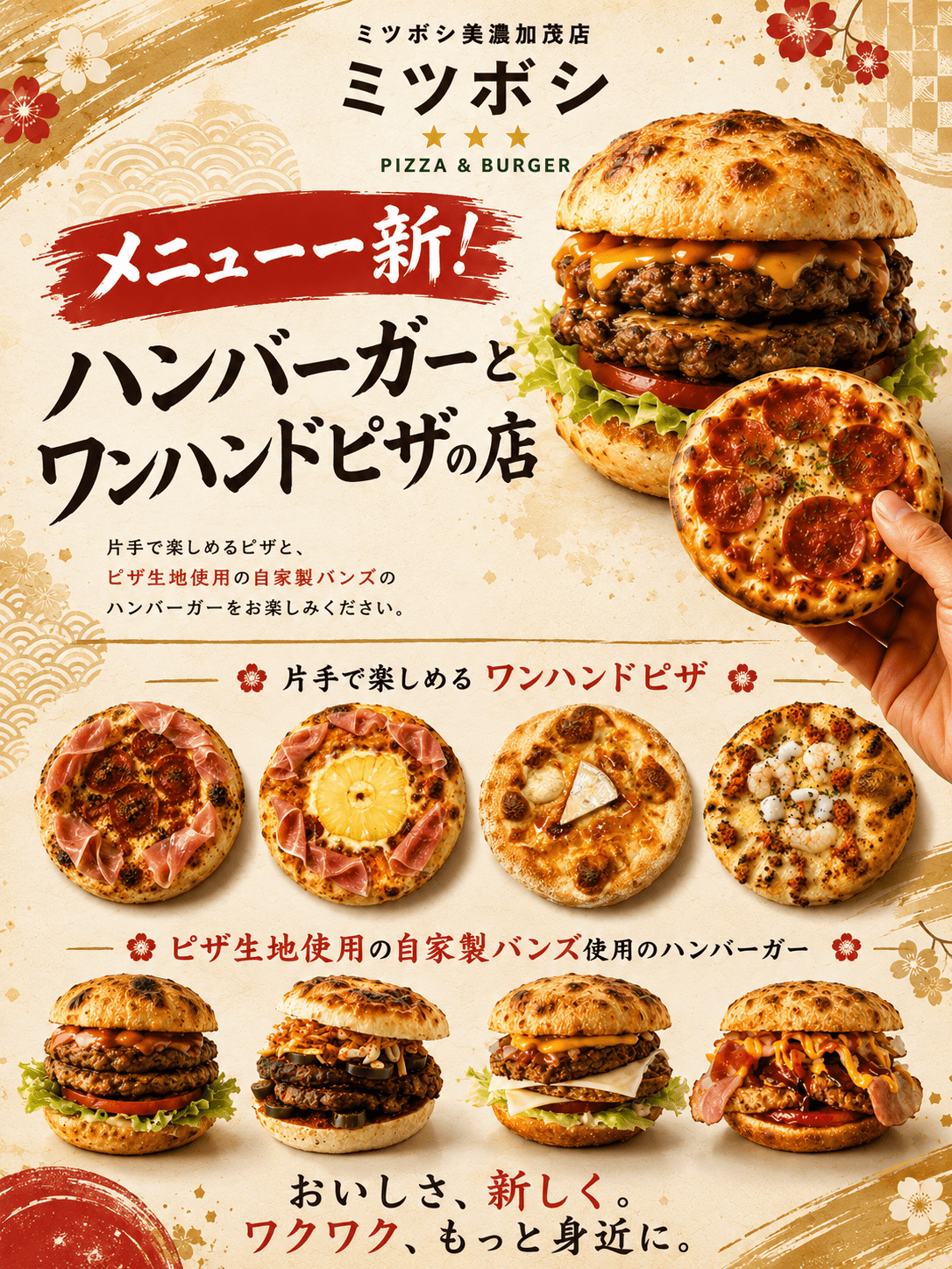 pizza&burger ミツボシ 美濃加茂店